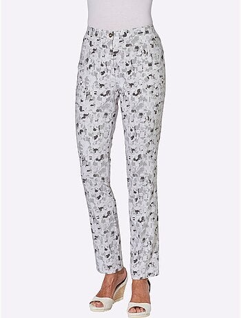 Pantalon En Bengaline Aspect Bengaline Tendance - Taille Standard - Moda Vilona
