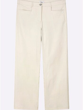 Pantalon En Bengaline Empiècement Confortable Et élastique Au Dos - Taille Standard - Sheego