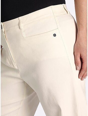 Pantalon En Bengaline Empiècement Confortable Et élastique Au Dos - Taille Standard - Sheego