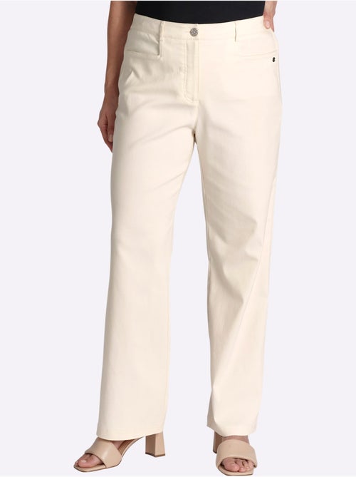 Pantalon En Bengaline Empiècement Confortable Et élastique Au Dos - Taille Standard - Sheego - Kiabi Pantalon En Bengaline Empiècement Confortable Et élastique Au Dos - Taille Standard - Sheego - Kiabi