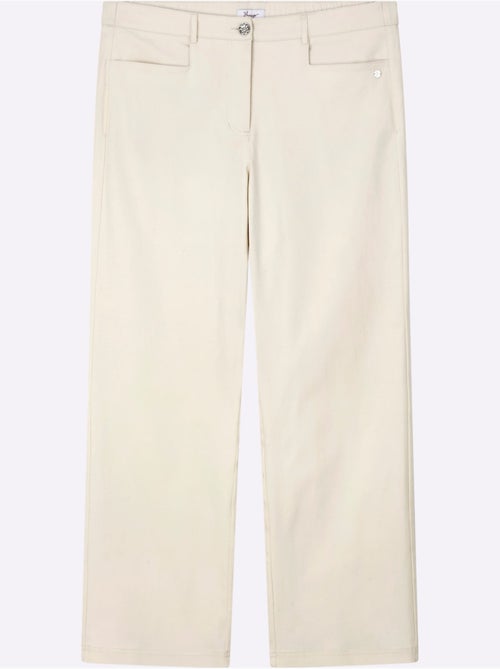Pantalon En Bengaline Empiècement Confortable Et élastique Au Dos - Taille Standard - Sheego - Kiabi Pantalon En Bengaline Empiècement Confortable Et élastique Au Dos - Taille Standard - Sheego - Kiabi