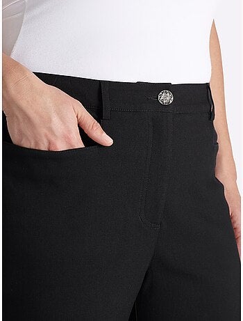 Pantalon En Bengaline Empiècement Confortable Et élastique Au Dos - Taille Standard - Sheego