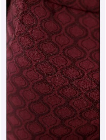 Pantalon en bengaline imprimé graphique - taille standard - moda vilona