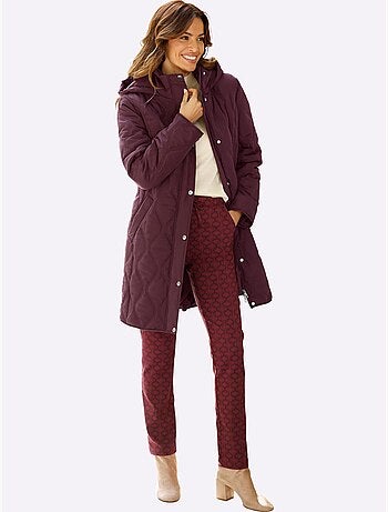Pantalon en bengaline imprimé graphique - taille standard - moda vilona