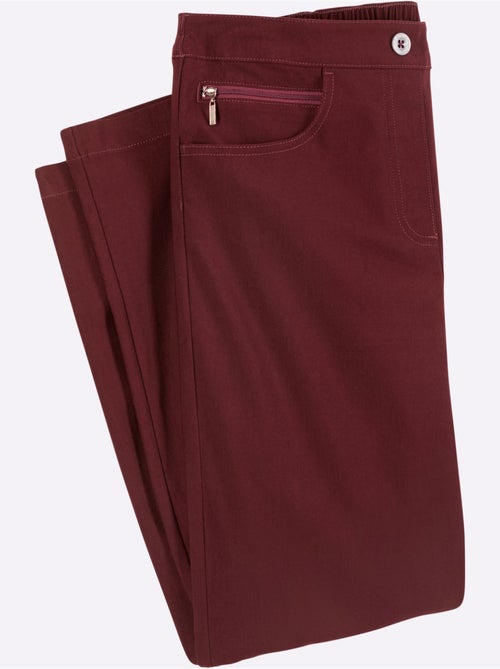 Pantalon En Bengaline Qualité Extensible - Taille Courte - Moda Vilona - Kiabi Pantalon En Bengaline Qualité Extensible - Taille Courte - Moda Vilona - Kiabi