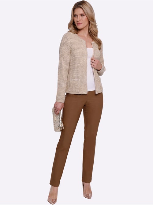 Pantalon En Bengaline Qualité Extensible - Taille Standard - Moda Vilona - Kiabi