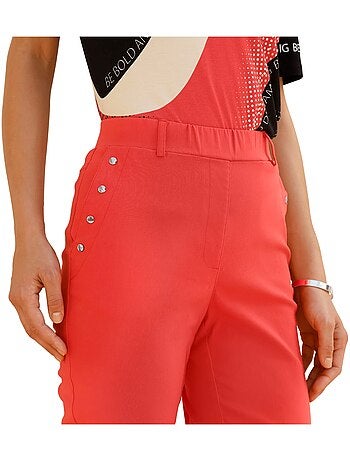 Pantalon En Bengaline Qualité Viscose Douce - Taille Standard - Witt