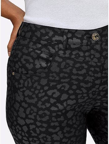 Pantalon En Bengaline Ravissant Tissu Imprimé - Taille Standard - Sheego