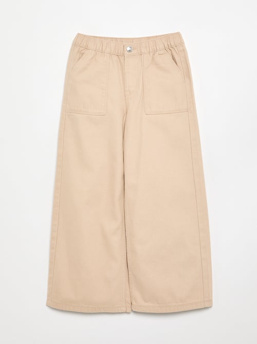 Pantalon en coton - coupe confortable - Kiabi