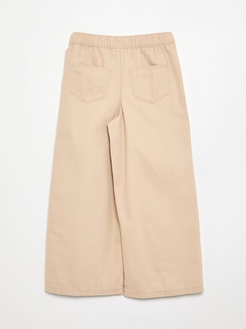 Pantalon en coton - coupe confortable - Kiabi