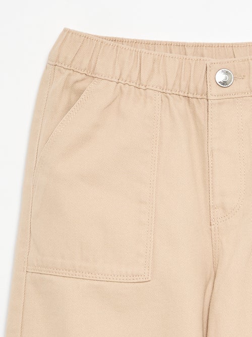 Pantalon en coton - coupe confortable - Kiabi