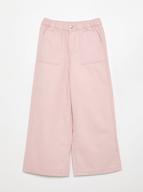 Pantalon en coton - coupe confortable - Kiabi