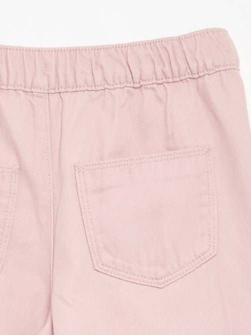 Pantalon en coton - coupe confortable - Kiabi
