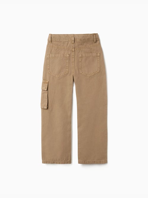 Pantalon en coton à coupe droite avec 5 poches - Kiabi Pantalon en coton à coupe droite avec 5 poches - Kiabi