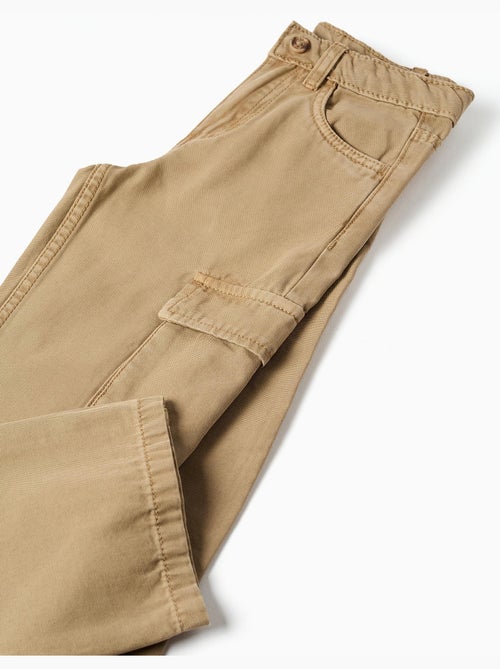Pantalon en coton à coupe droite avec 5 poches - Kiabi Pantalon en coton à coupe droite avec 5 poches - Kiabi
