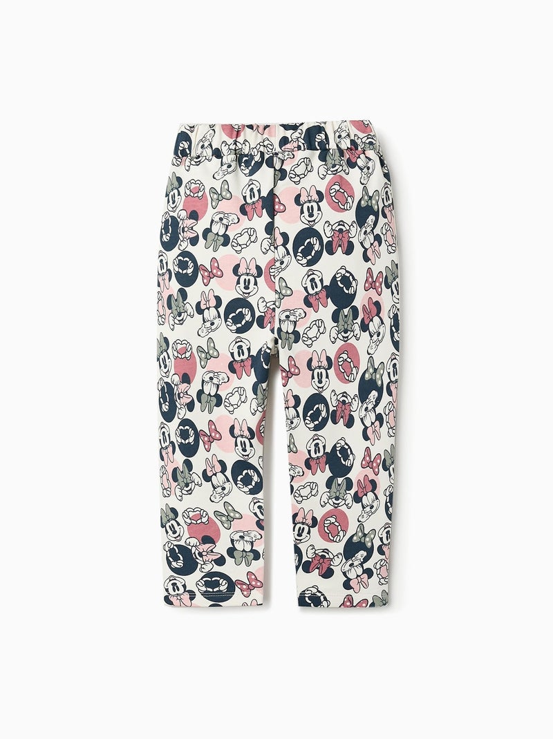 Pantalon en coton avec impression Minnie MINNIE Beige clair - Kiabi
