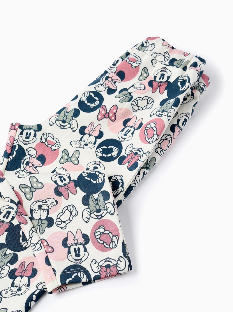 Pantalon en coton avec impression Minnie MINNIE Beige clair - Kiabi