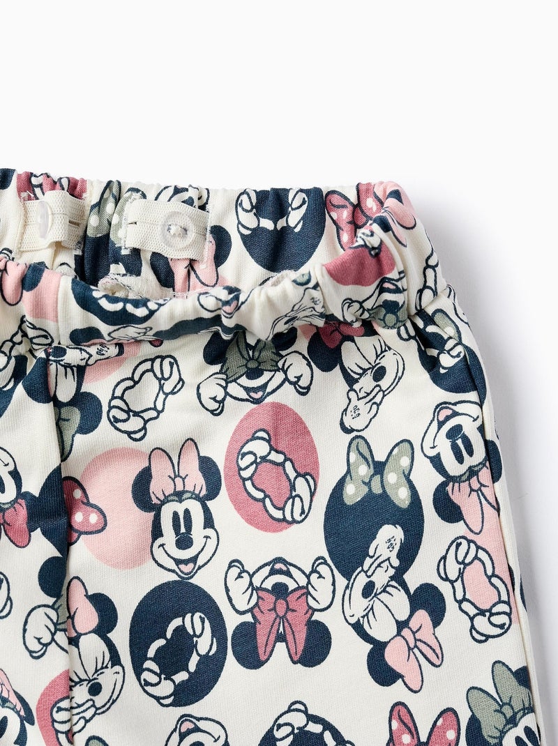 Pantalon en coton avec impression Minnie MINNIE Beige clair - Kiabi