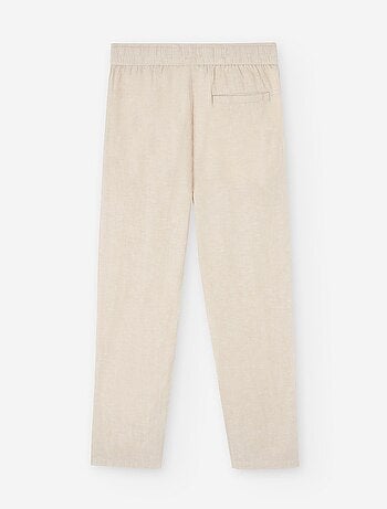 Pantalon en Coton et Lin avec Cordon