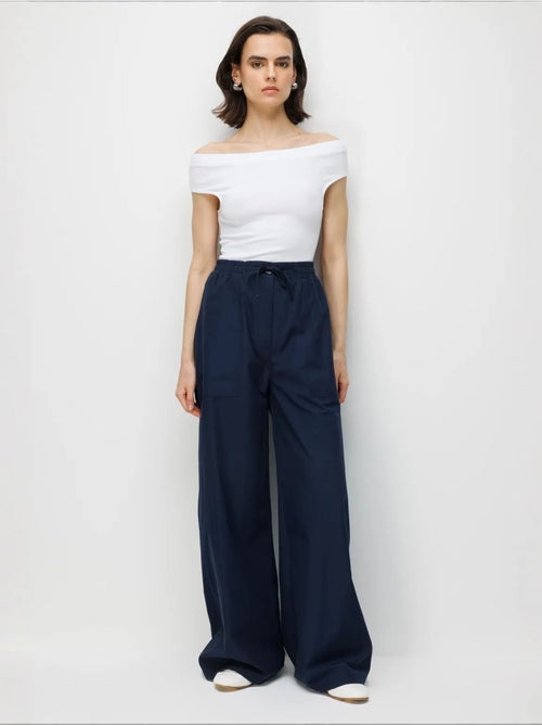 Pantalon en coton mixray - Kiabi Pantalon en coton mixray - Kiabi