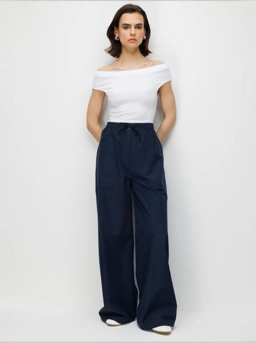Pantalon en coton mixray - Kiabi Pantalon en coton mixray - Kiabi