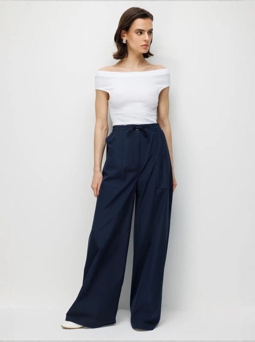 Pantalon en coton mixray - Kiabi Pantalon en coton mixray - Kiabi