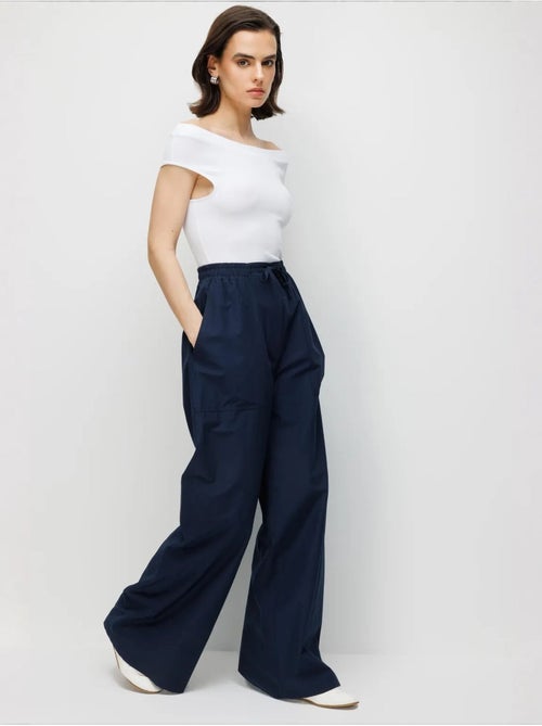 Pantalon en coton mixray - Kiabi Pantalon en coton mixray - Kiabi
