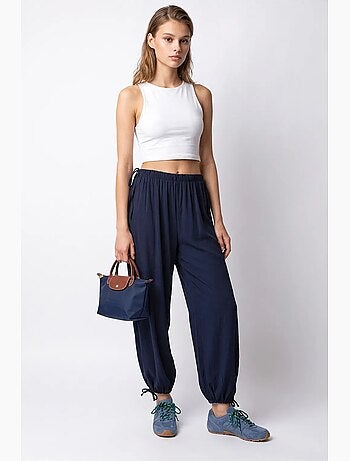 Pantalon en coton mixray