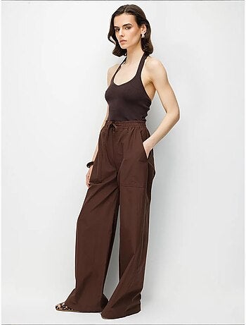 Pantalon en coton mixray