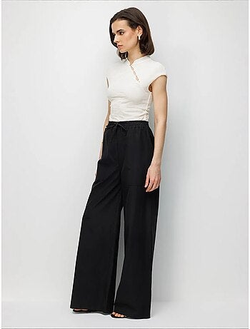 Pantalon en coton mixray