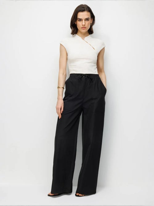 Pantalon en coton mixray - Kiabi Pantalon en coton mixray - Kiabi