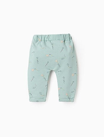 Pantalon en coton polyester peigné avec Motif Perroquet