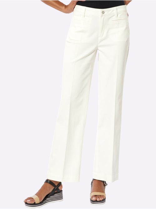 Pantalon en coton qualité coton doux sur la peau - taille standard - helline - Kiabi Pantalon en coton qualité coton doux sur la peau - taille standard - helline - Kiabi