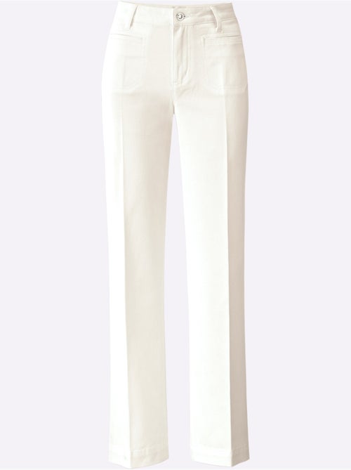 Pantalon en coton qualité coton doux sur la peau - taille standard - helline - Kiabi Pantalon en coton qualité coton doux sur la peau - taille standard - helline - Kiabi