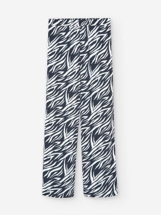 Pantalon en Crêpe avec Motif
