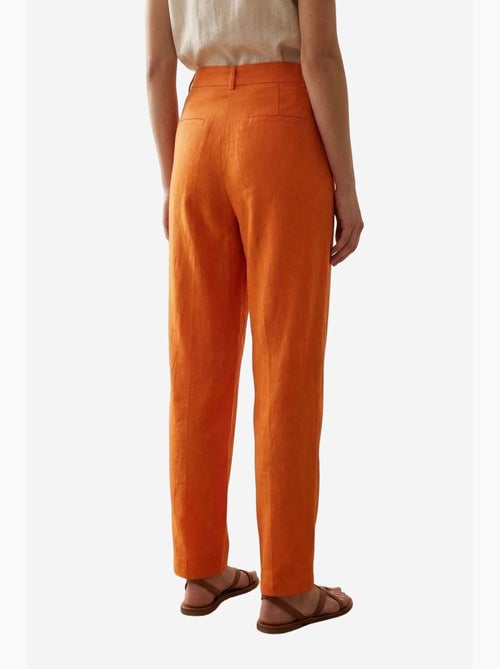 Pantalon en crêpe taille haute à jambe droite my fashion - Kiabi Pantalon en crêpe taille haute à jambe droite my fashion - Kiabi