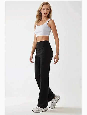 Pantalon en crêpe taille haute à jambes larges hiccup