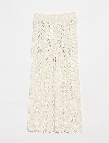 Pantalon en crochet avec motifs