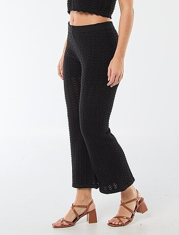 Pantalon en crochet flare