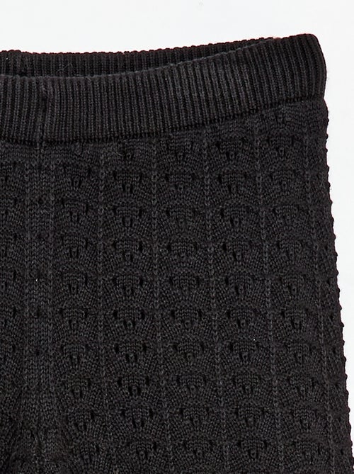 Pantalon en crochet forme flare / coupe évasée - Kiabi
