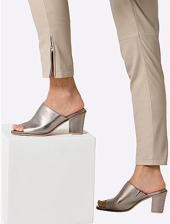 Pantalon En Cuir Cuir Agneau Nappa - Taille Standard - Helline