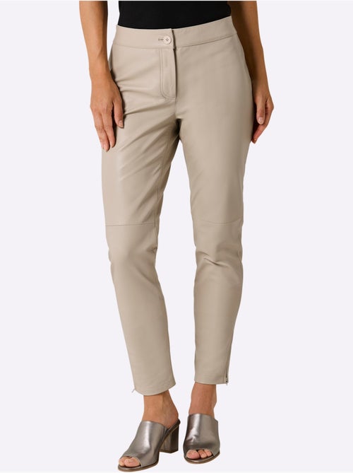 Pantalon En Cuir Cuir Agneau Nappa - Taille Standard - Helline - Kiabi