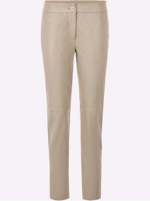 Pantalon En Cuir Cuir Agneau Nappa - Taille Standard - Helline - Kiabi