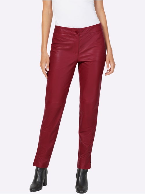 Pantalon En Cuir Cuir Agneau Nappa - Taille Standard - Helline - Kiabi