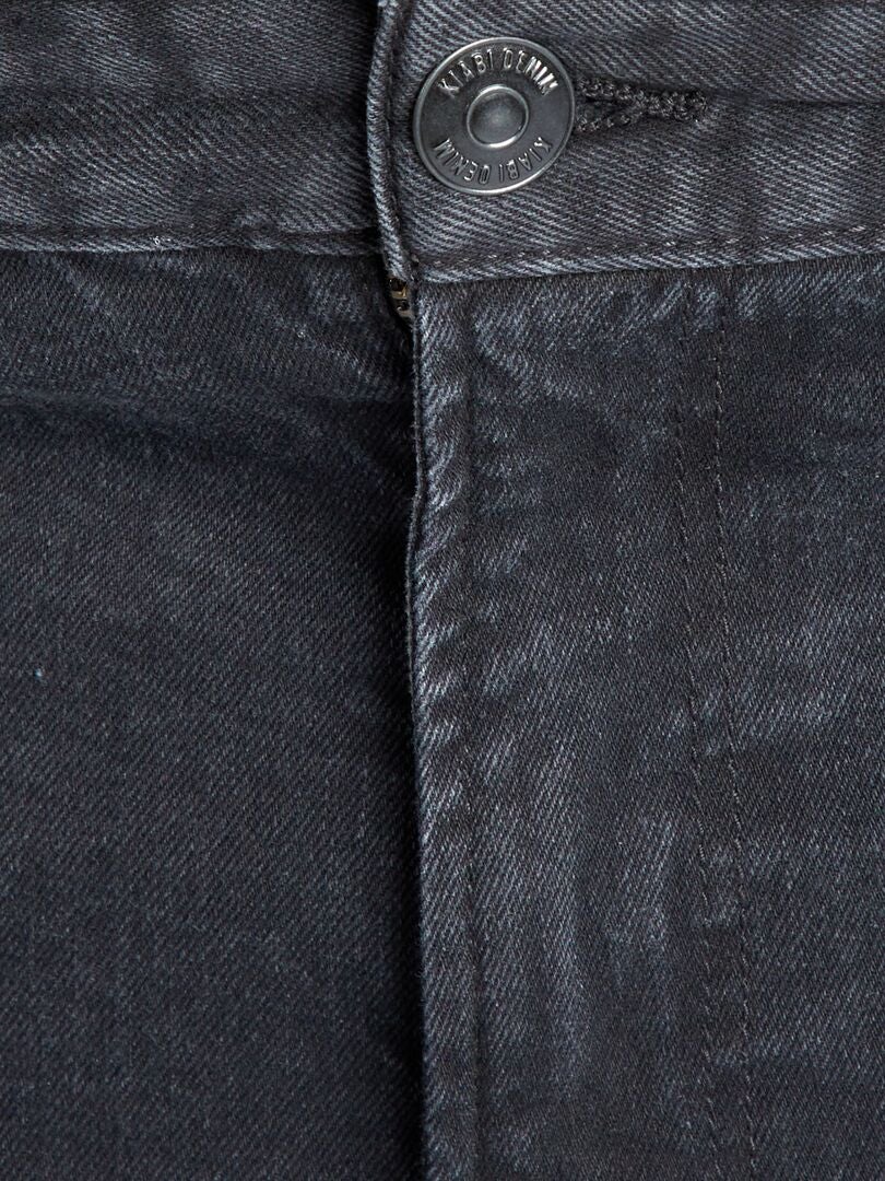 Pantalon en denim à 5 poches Noir - Kiabi
