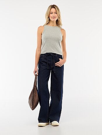 Pantalon en denim avec mini ceinture