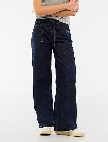 Pantalon en denim avec mini ceinture