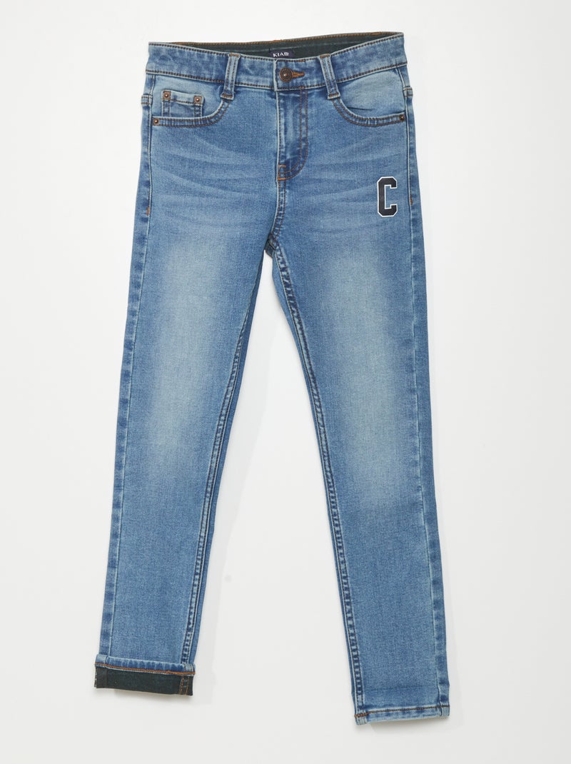 Pantalon en denim Bleu - Kiabi