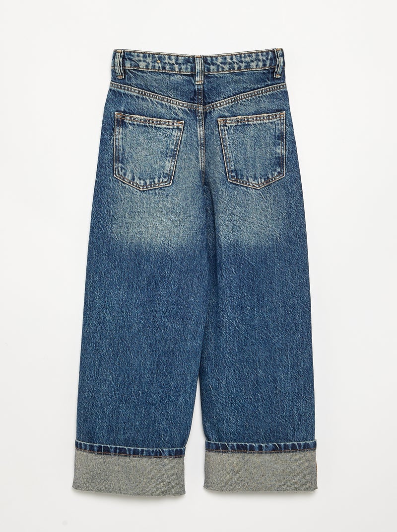 Pantalon en denim Bleu - Kiabi