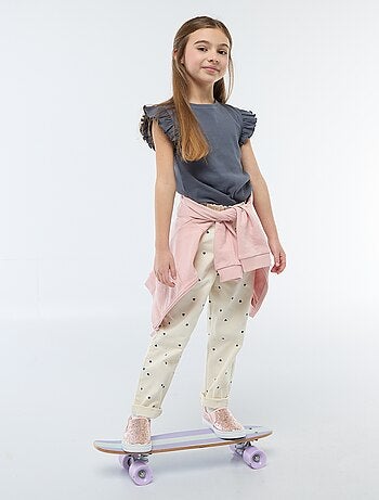 Pantalon en denim coupe mom